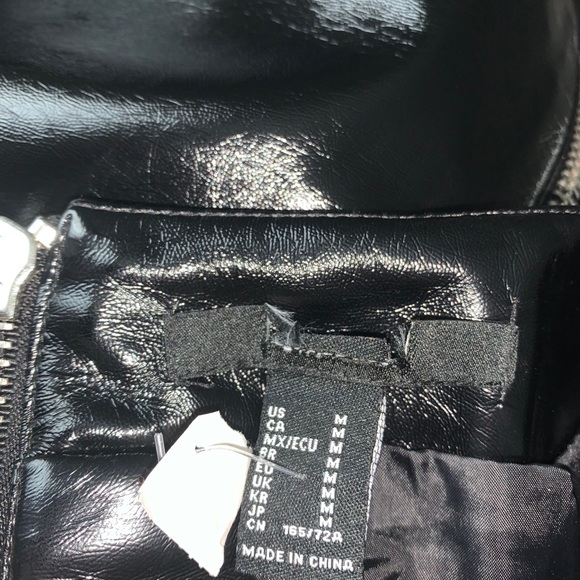 faux leather pencil skirt with zipper - Picture 4 of 4